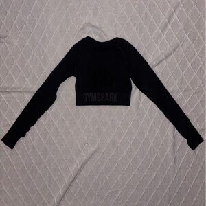 Gymshark long sleeve open back crop top